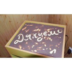 Стіл для малювання піском з ніжками з кольоровою  підсвіткою